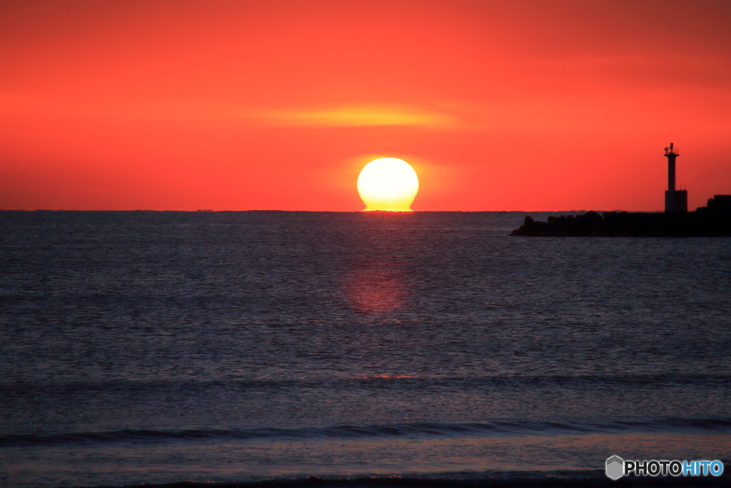 だるまの夕陽