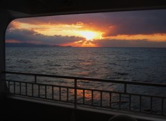 島根半島の夕陽