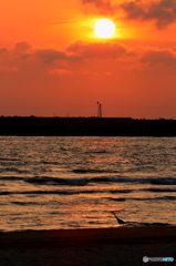 日本海の夕暮れ