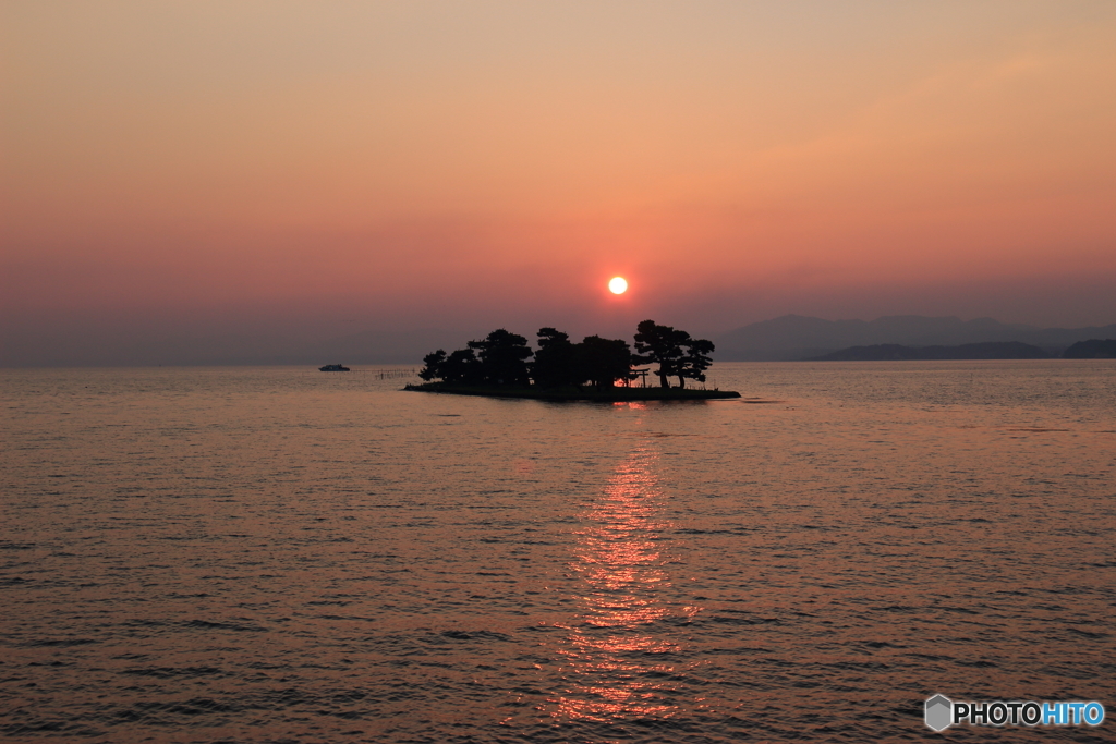 夏の落陽