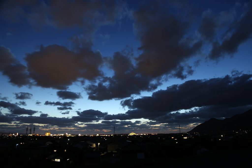 出雲大社の夜遠景