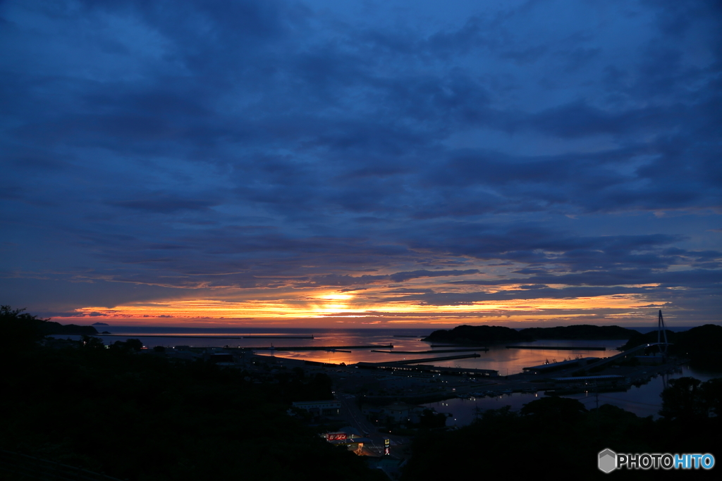 港町の夕暮れどき