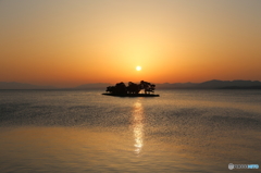 宍道湖の夕陽