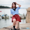海辺のポートレート