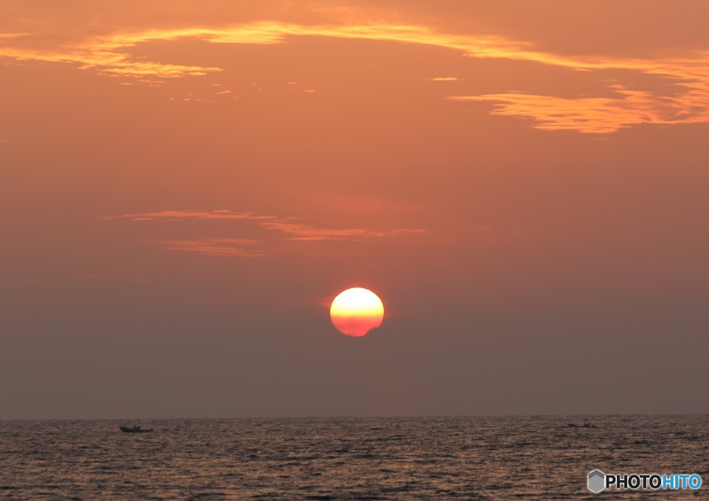 日本海の夕暮れ