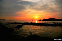 夕陽をながめて