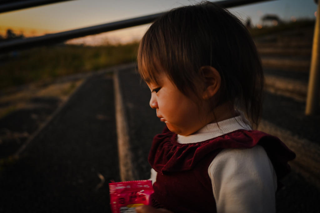 物憂げな1歳児