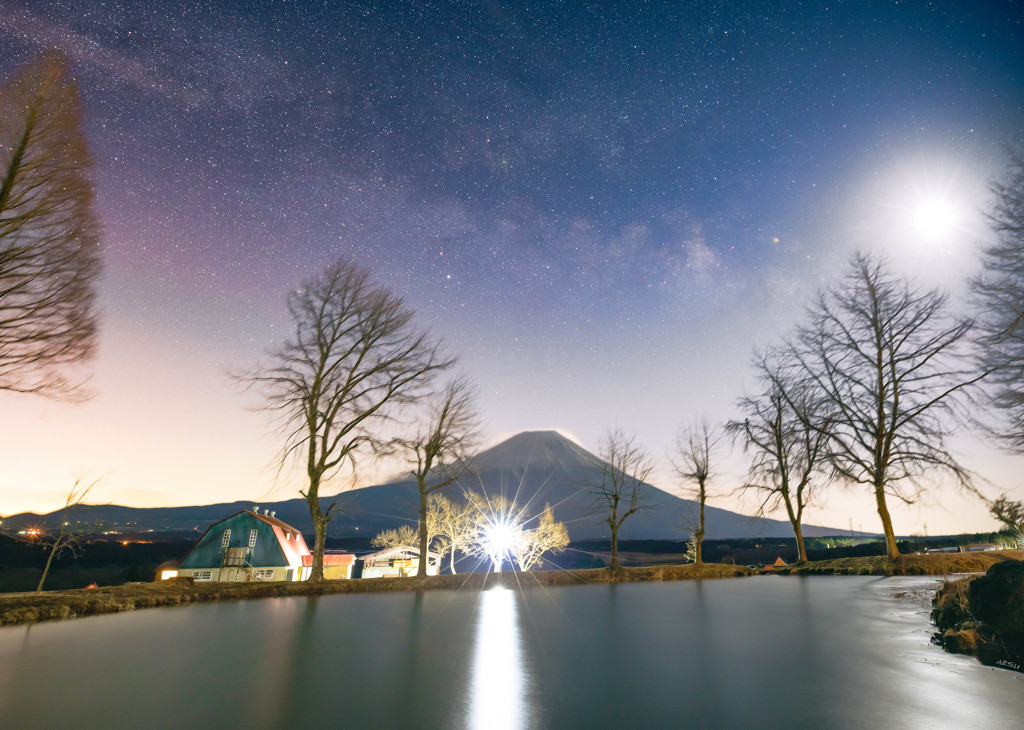 月夜の天の川