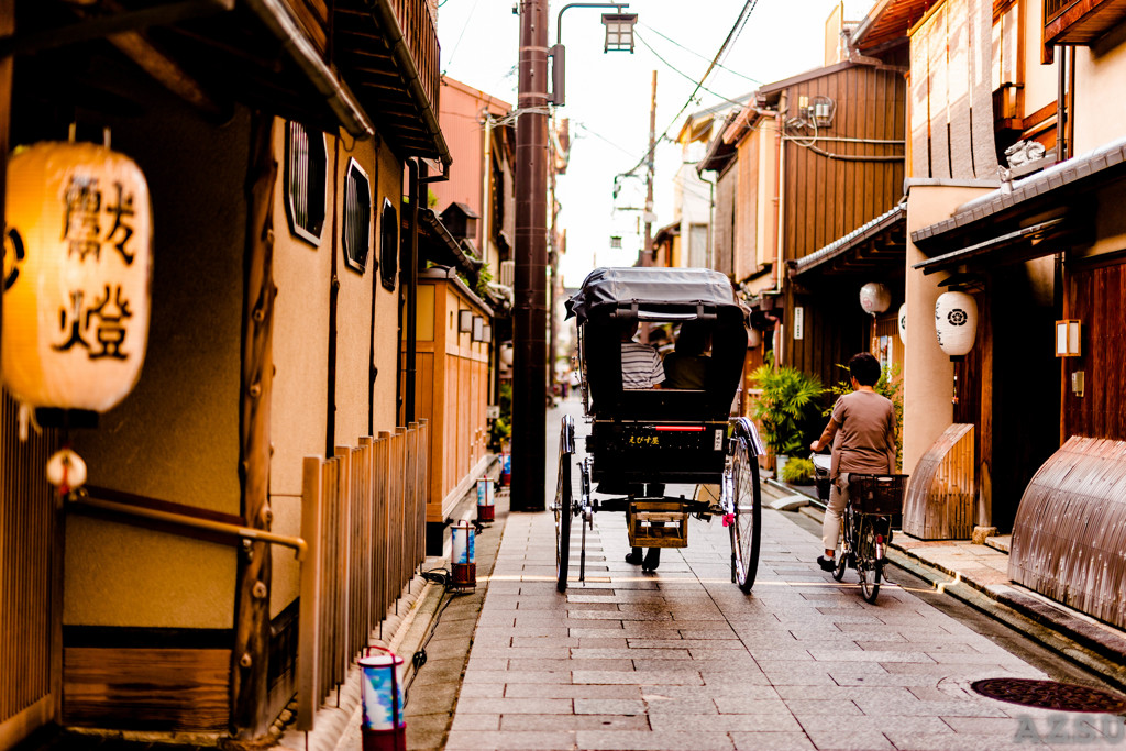 宮川町　夕暮れ