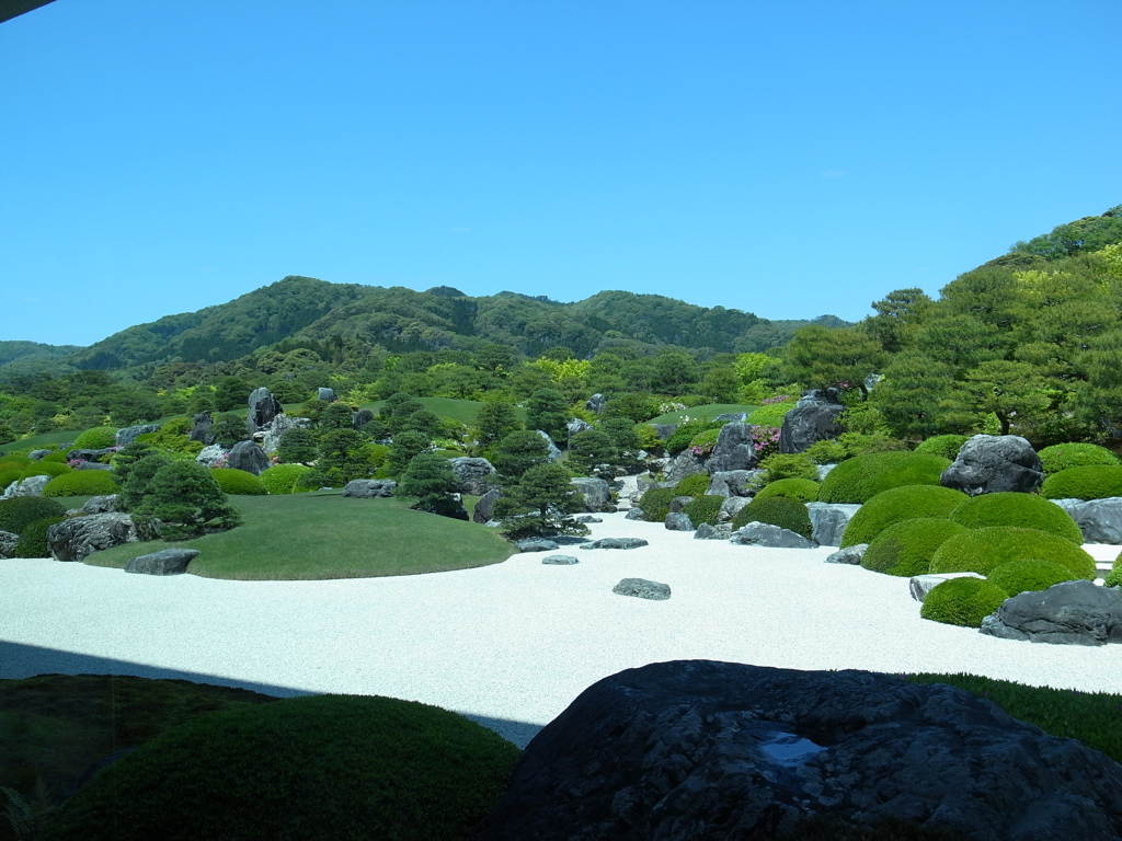 島根県　足立美術館＿借景