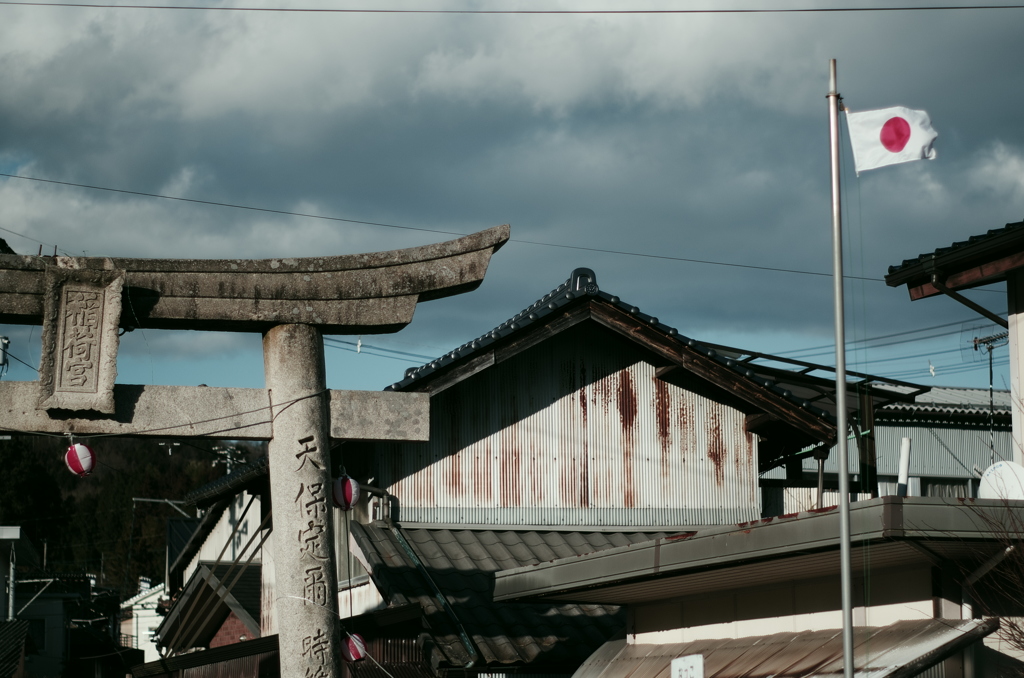 参拝道の風景。