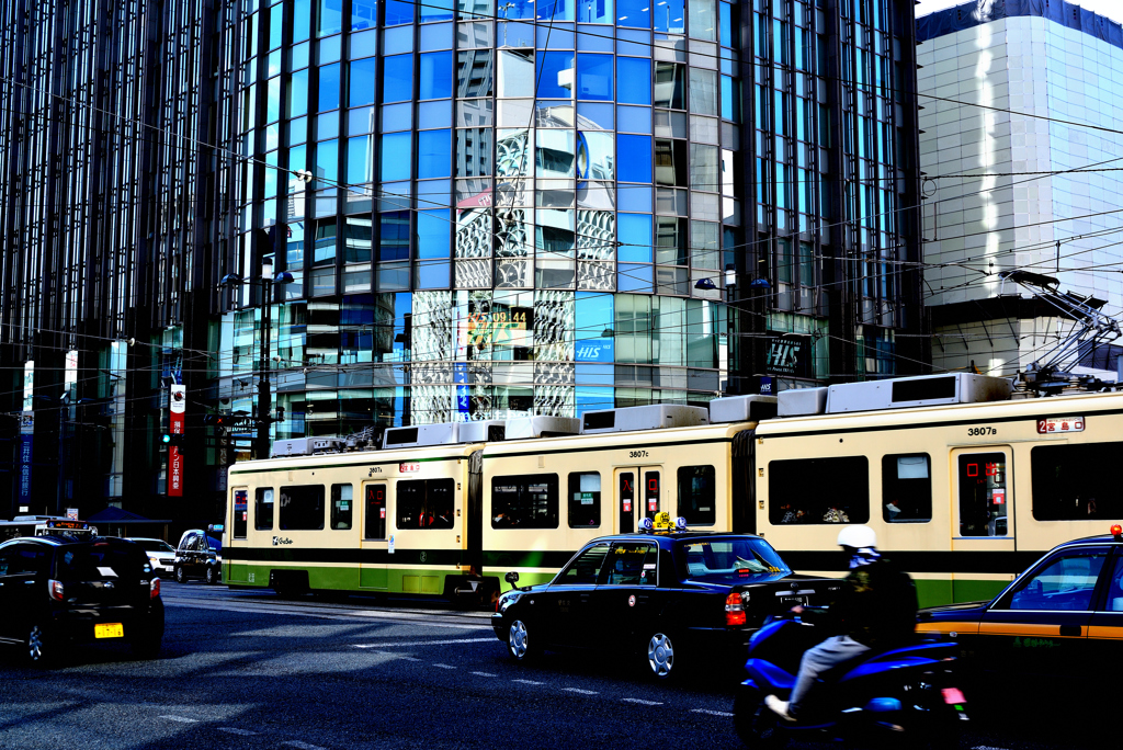 路面電車の在る風景。。。