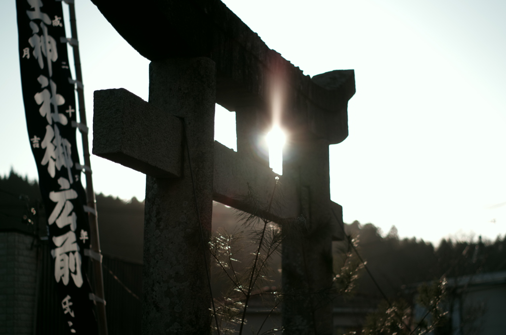 村の鎮守様。。