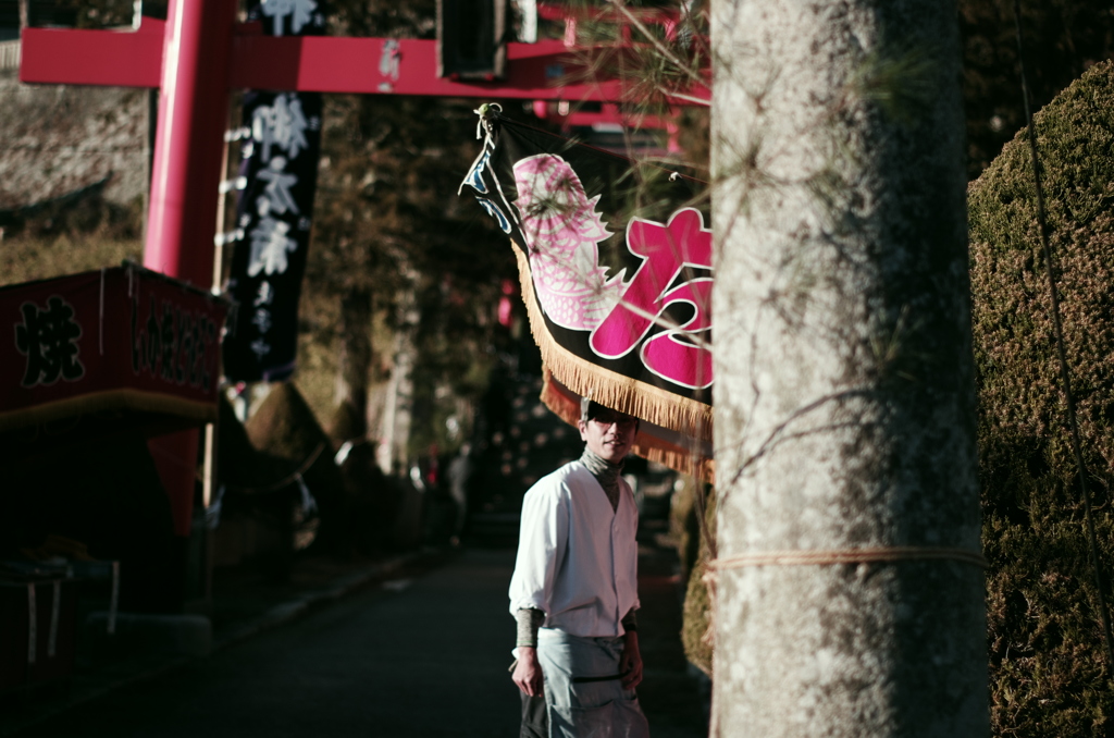 参拝道の風景。