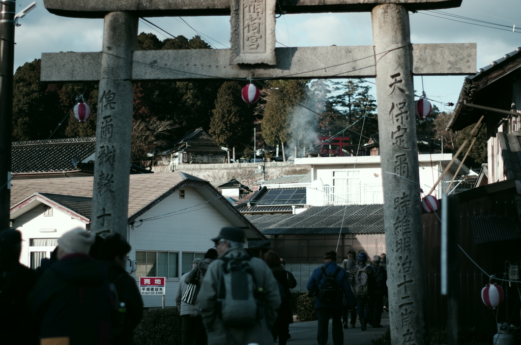 参拝道の風景。