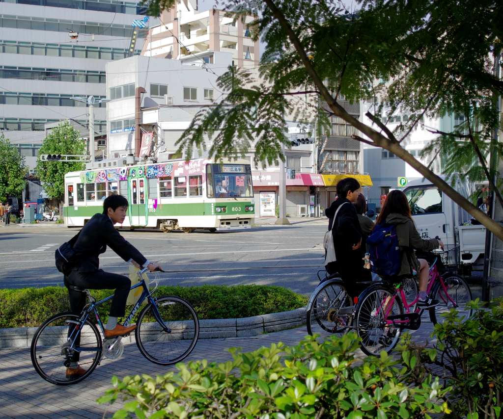 路面電車の在る風景。。