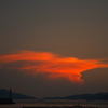 海老のような赤い雲