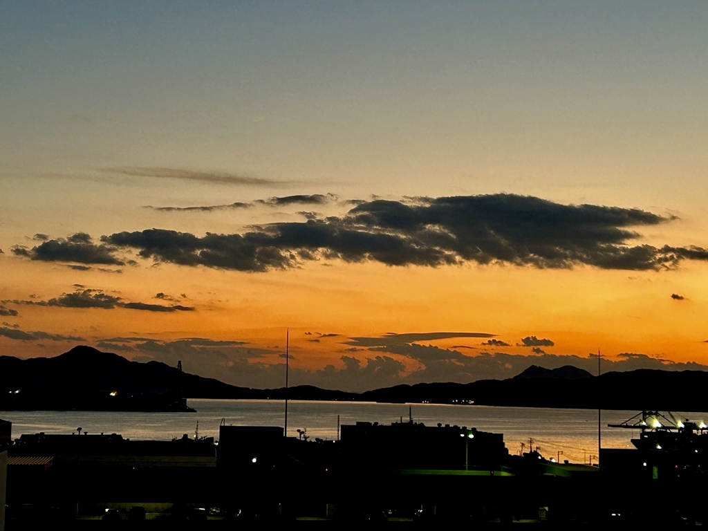 2024 12月11日の夕暮れ