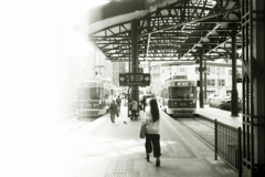 広電鉄　横川駅（路面電車）フィルム