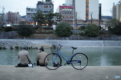 外人さんと鴨川