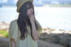 川辺のポートレート