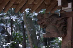 手水舎の獅子
