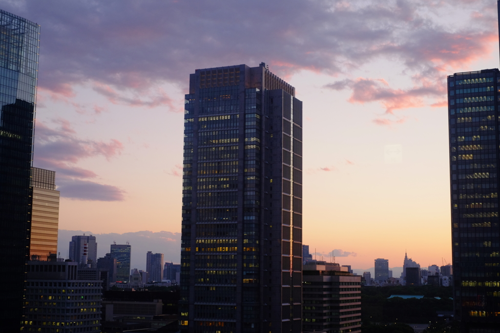 ゼックス東京からの夕焼け②
