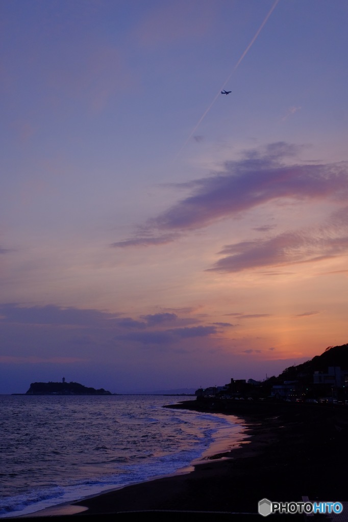 稲村ヶ崎の夕日③