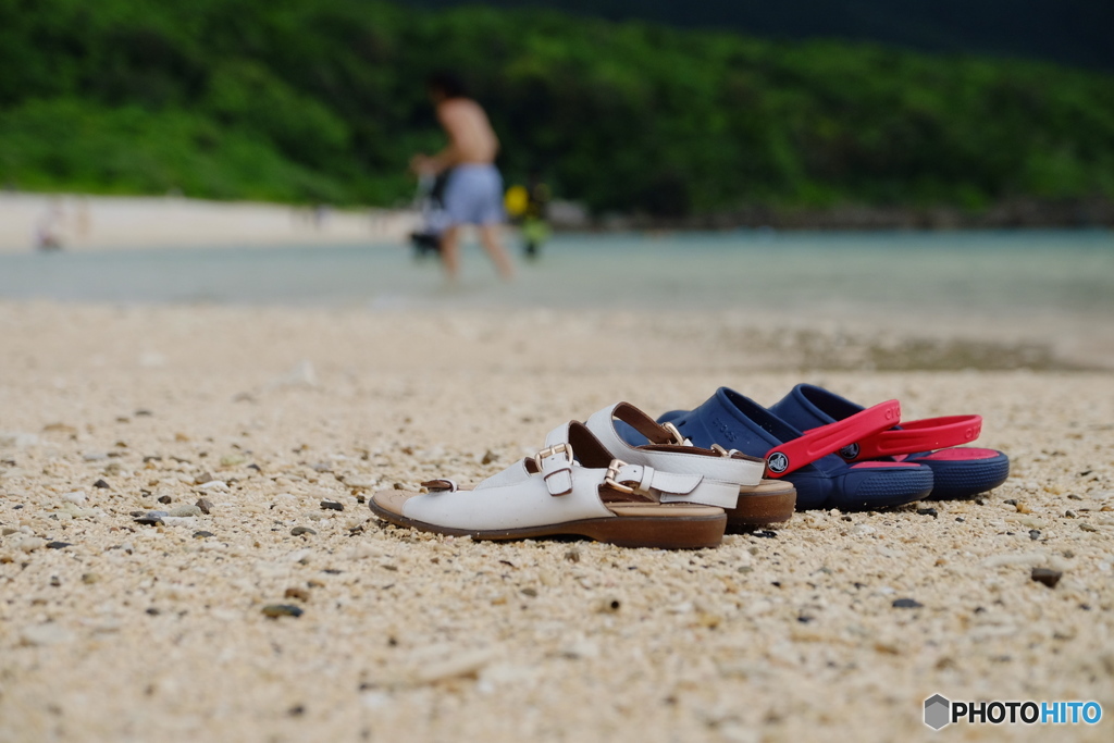 急遽、海岸を歩いたので…