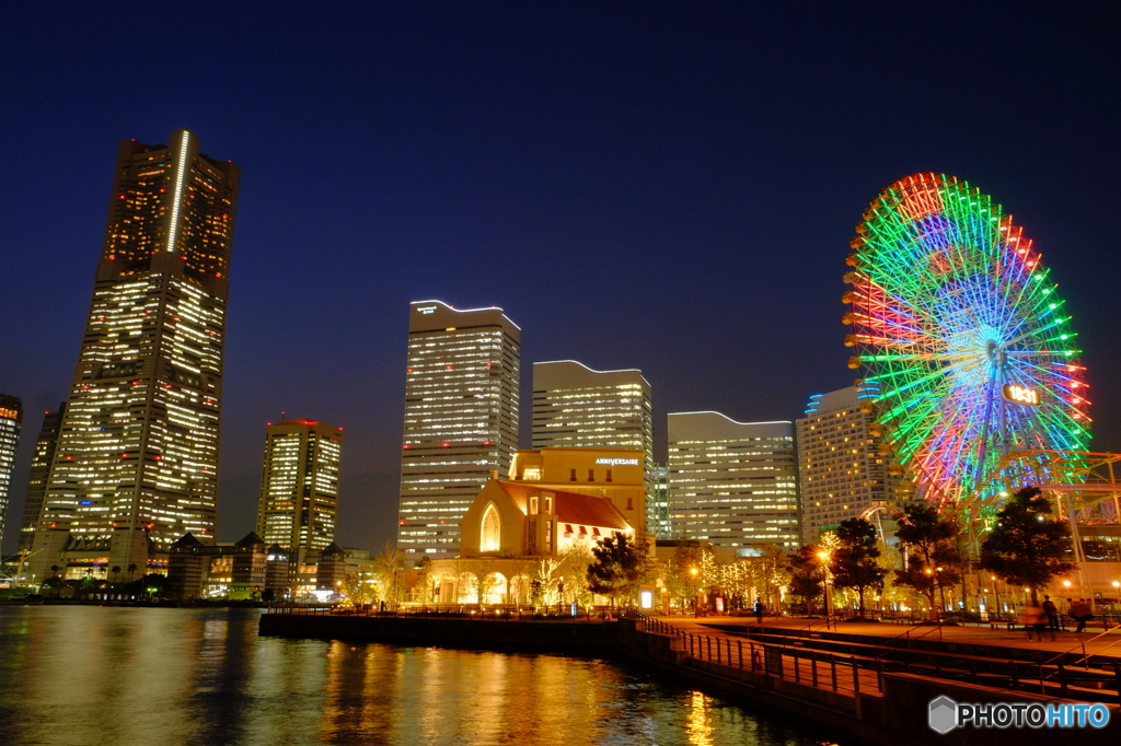 みなとみらいの夜景