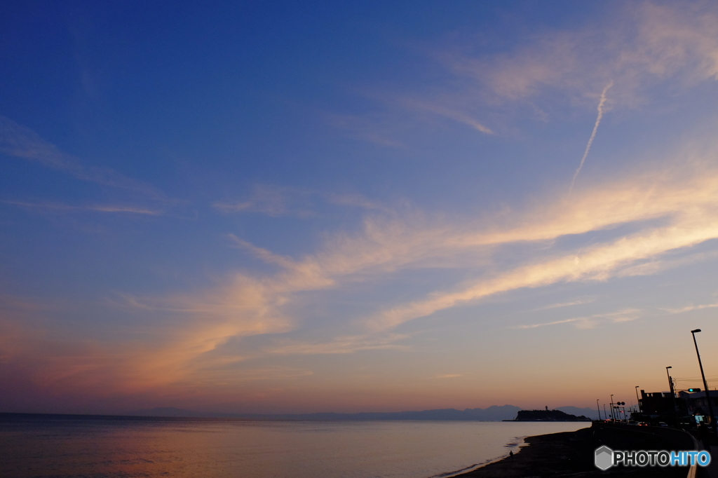 稲村ヶ崎の夕焼け⑤