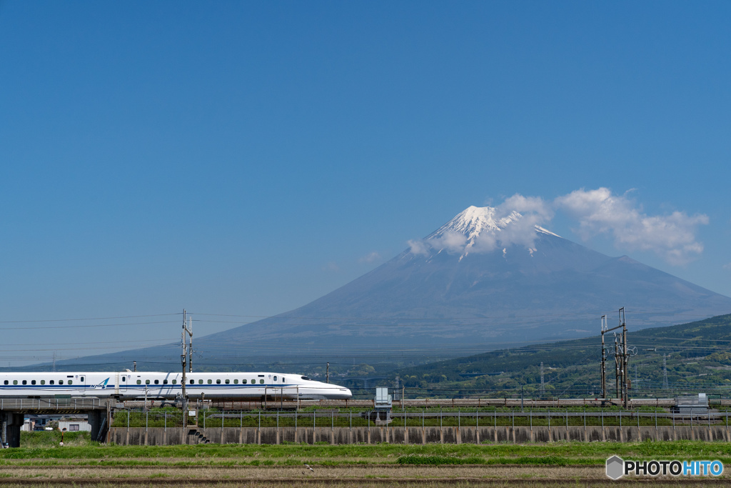 富士山とN700系