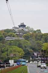 城下町から見上げた熊本城