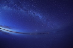 ウユニ塩湖の星空