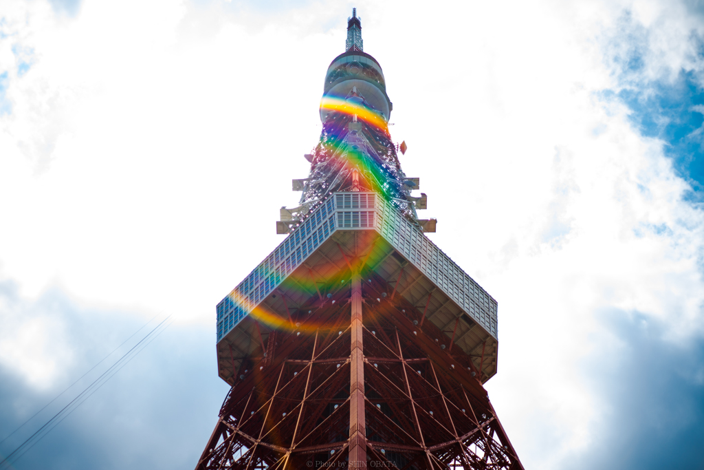 「 虹 」と東京タワー