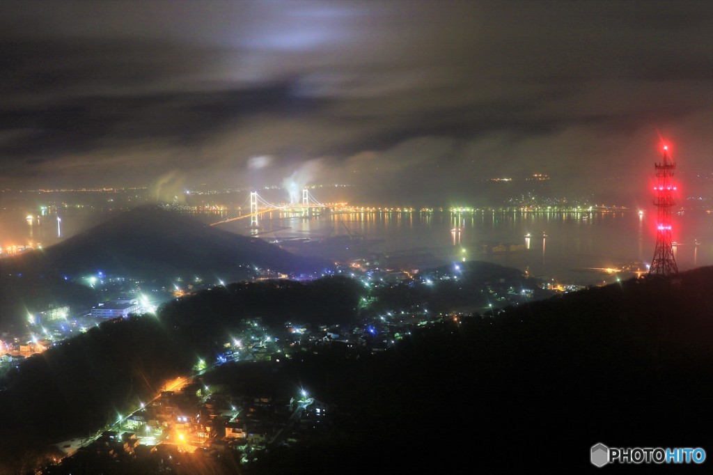 霧の夜の室蘭