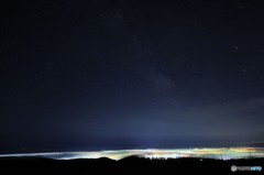 ダンパラスキー場からの海霧夜景