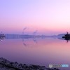 室蘭の朝の港から