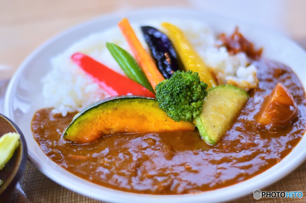 季節の野菜カレー in 富良野