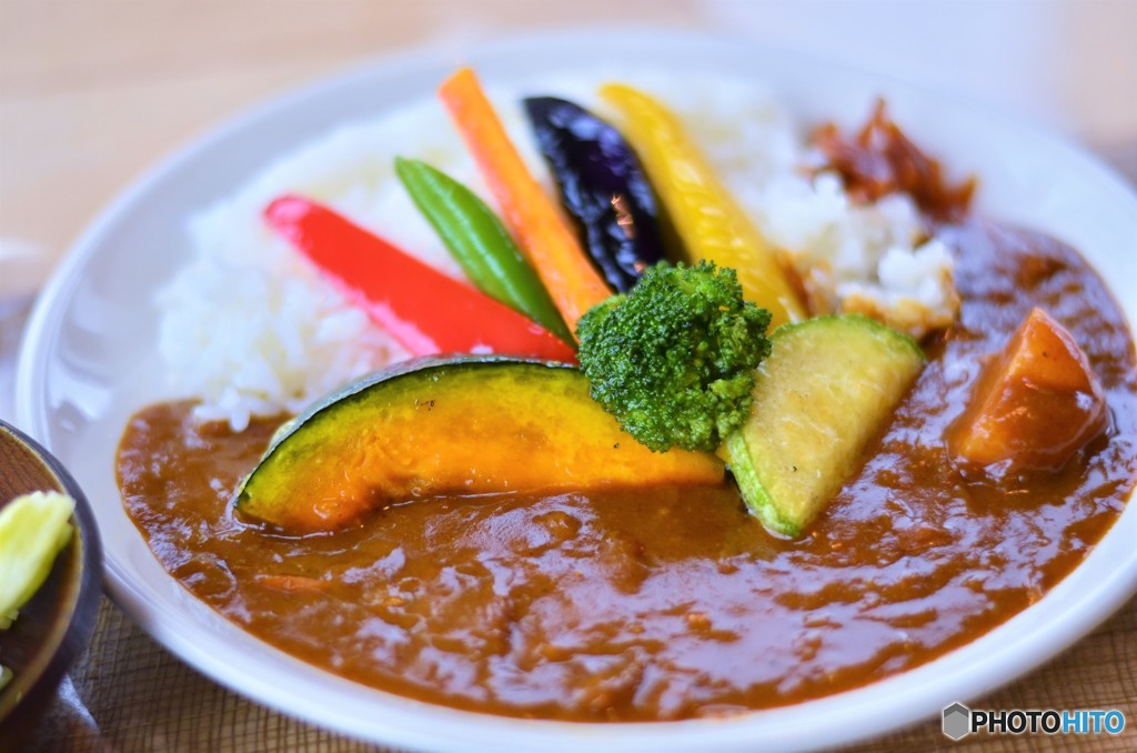 季節の野菜カレー in 富良野