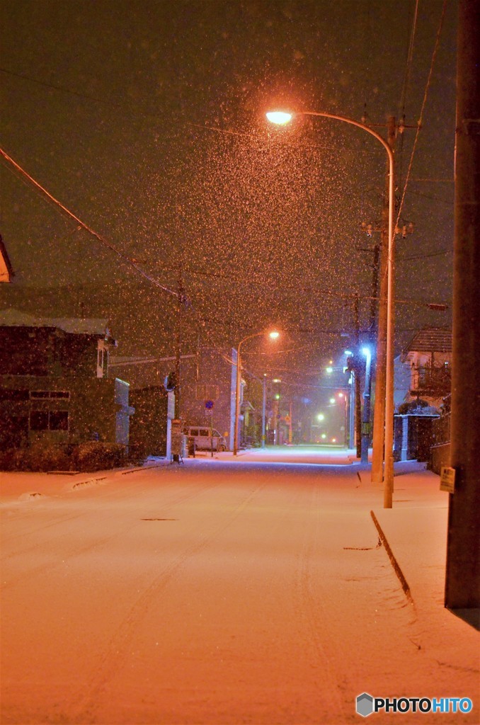 雪降ってきた