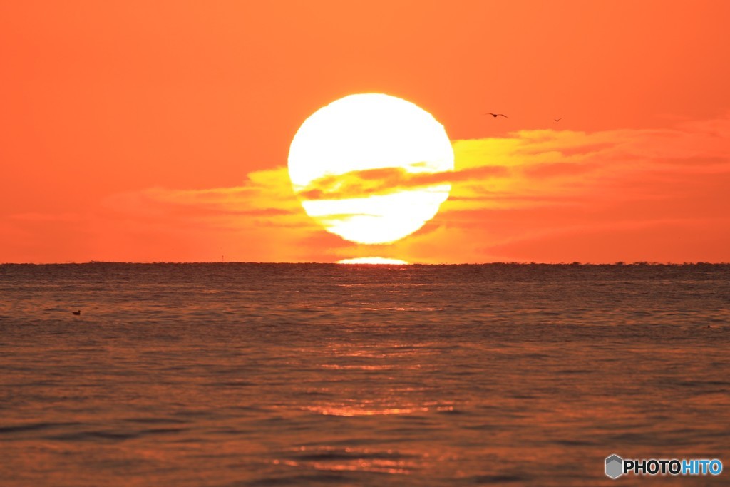 今朝の太陽（室蘭イタンキ浜）もう一つ