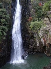 「西椎屋の滝の景」  滝　100選の滝