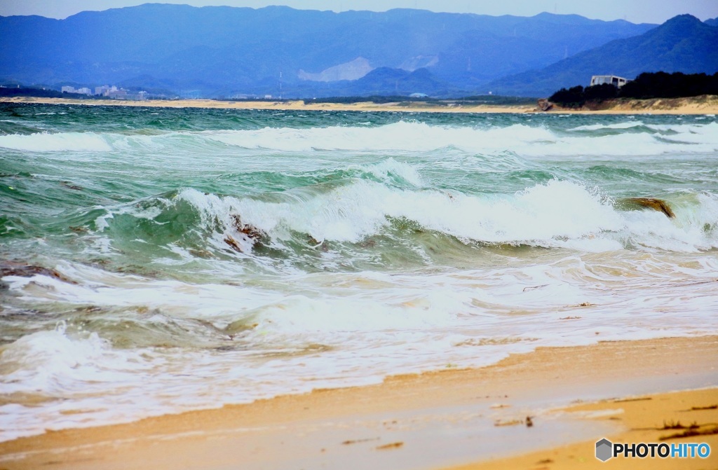 白波 海を見に行ってきます By 気まぐれマー坊 Id 写真共有サイト Photohito