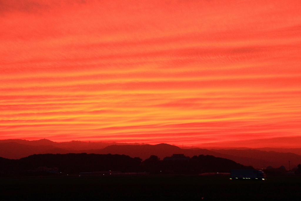 今日の夕陽