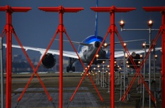 誘導灯　【初めて飛行機を撮りに】　