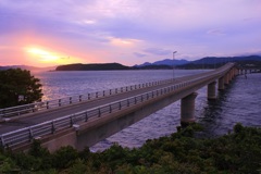 黄昏の角島