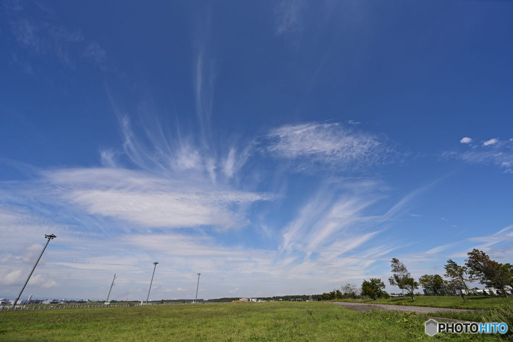 日焼けさせた空