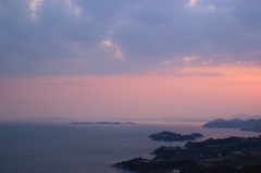 前島の夕やけ