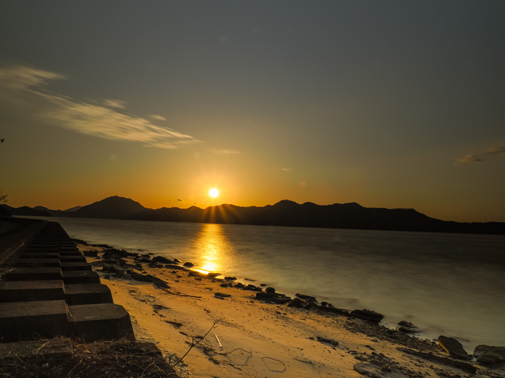 大三島の夕日